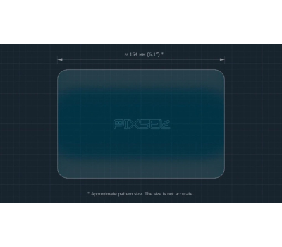 Защитное стекло Pixsel на спидометр мотоцикла YAMAHA TENERE 700 7.2“ 2022 - 2024 (гибридное глянец)