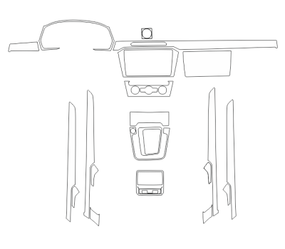 Комплект викрійок для салону VOLKSWAGEN CC 2019