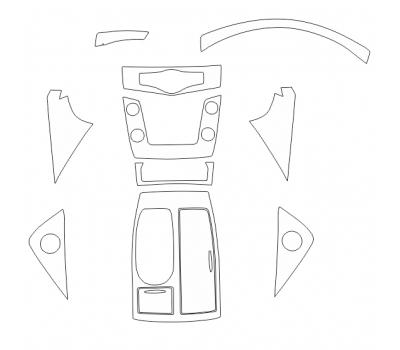 Комплект викрійок для салону NISSAN PATROL 2014