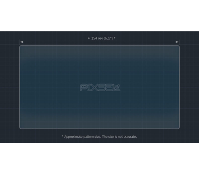 Защитное стекло Pixsel на монитор NISSAN LEAF - 6.8“ 2013 - 2018 (гибридное глянец)