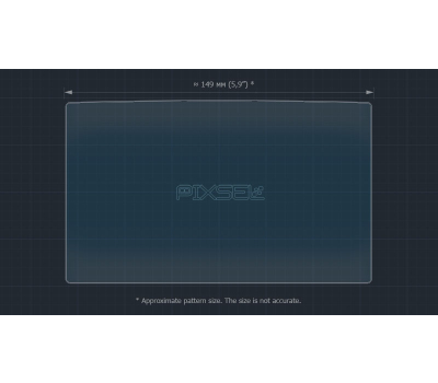 Защитное стекло Pixsel на монитор VOLVO V 40 - 6.8“ 2014 - (гибридное глянец)