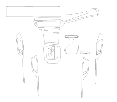 Комплект викрійок для салону BMW i4 2023 -