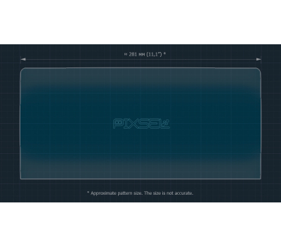 Захисне скло Pixsel на монітор SEAT LEON - 12.2“ 2021 - 2024 (гібридне глянець)