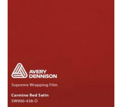 Avery Dennison Carmine Red AW1670001 Satin 1.524 m 