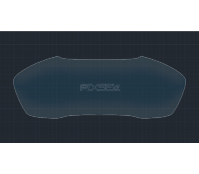 Защитное стекло Pixsel на приборную панель AUDI A4 / S4 / RS4 - 12“ 2015 - 2018 (гибридное мат)