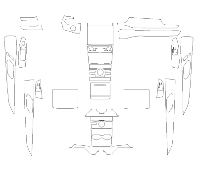 Комплект викрійок для салону JEEP GRAND CHEROKEE 2024 -
