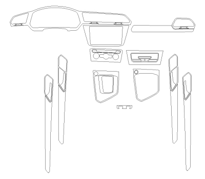 Викрійка для салону VOLKSWAGEN TIGUAN 2023