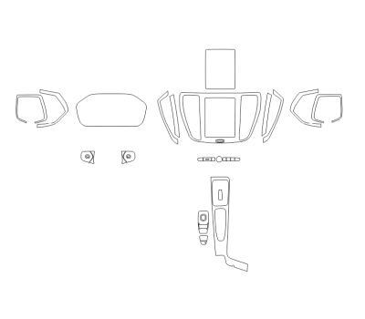 Комплект викрійок для салону VOLVO V60 2018