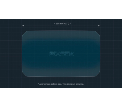 Захисне скло Pixsel на спідометр мотоцикла HONDA FORZA 125 / 350 / 750 2025 7.1“ (гібридне глянець)