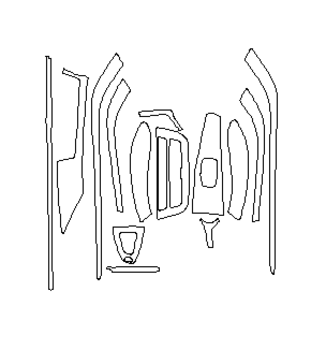 Комплект викрійок для салону BMW M4 CS 2019-2020