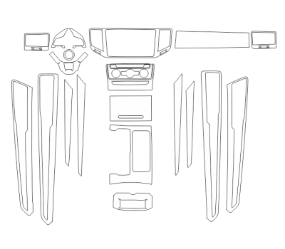 Комплект викрійок для салону VOLKSWAGEN TERAMONT 9 2019
