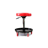 MaxShine Detailing Stool With Tool Tray - Стілець на колесах, з полицею під пляшки та аксесуари