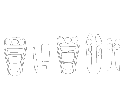 Комплект викрійок для салону MERCEDES-BENZ AMG C 63 4 DOOR 2019