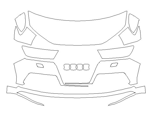 Audi Q7 S-Line 2017 Внедорожник Стандартный набор частично Hexis