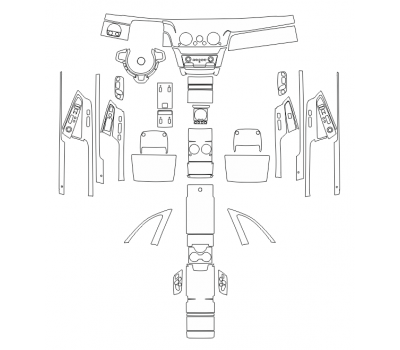 Комплект викрійок для салону ROLLS-ROYCE PHANTOM L 2018