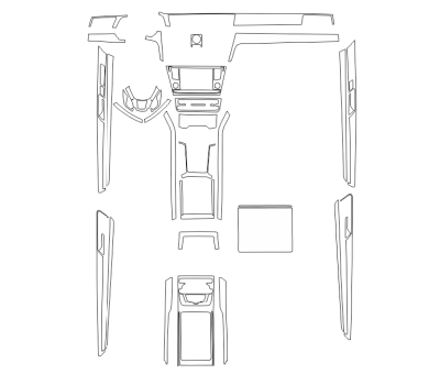 Комплект викрійок для салону VOLKSWAGEN PHIDEON 2017