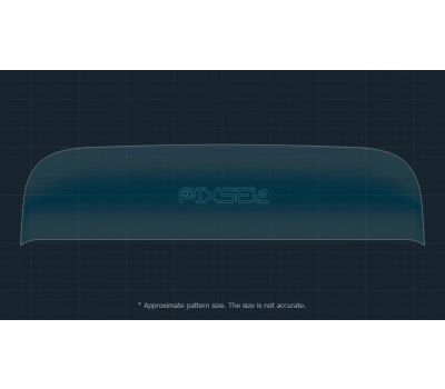 Защитное стекло Pixsel на приборную панель LI AUTO L8 6.1 2022 - (гибридное мат)