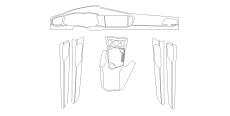 Комплект викрійок для салону VOLKSWAGEN TAYRON 2019  /assets/images/items/5574/0144202001657722618.png