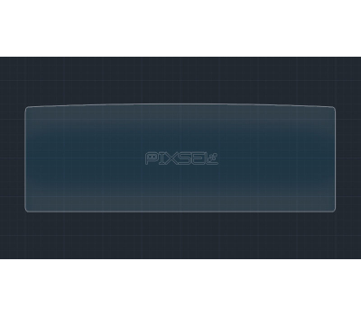 Защитное стекло Pixsel на приборную панель OPEL MOKKA - 11.6“ 2020 - 2024 (гибридное мат)