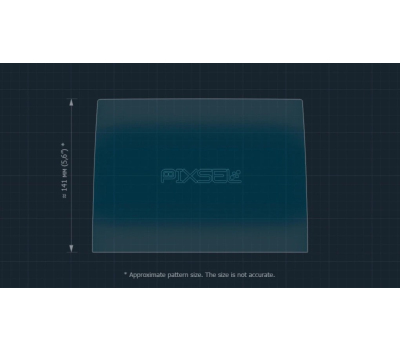 Захисне скло Pixsel на монітор RENAULT ARKANA 9.6“ 2024 - (гібридне глянець)