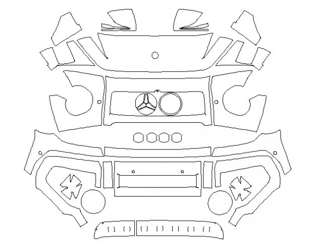 Mercedes-Benz G-Class AMG 2018 Внедорожник Стандартный набор частично Hexis