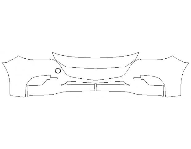Mazda 3 Sport 2016 Седан Передний бампер Hexis