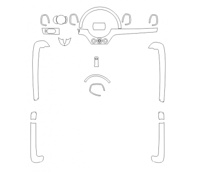 Комплект викрійок для салону MINI COUNTRYMAN 2017