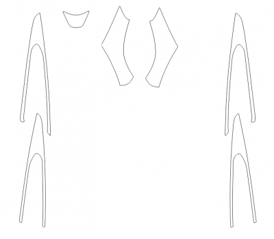 Комплект викрійок для салону LINCOLN MKX 2015