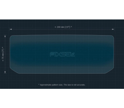 Защитное стекло Pixsel на спидометр гидроцикла BRP SEA-DOO GTR X 300 2026+ 7.8“ (гибридное мат)
