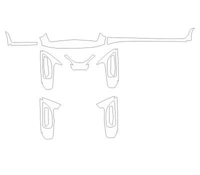 Комплект викрійок для салону LEXUS CT 200H 2017