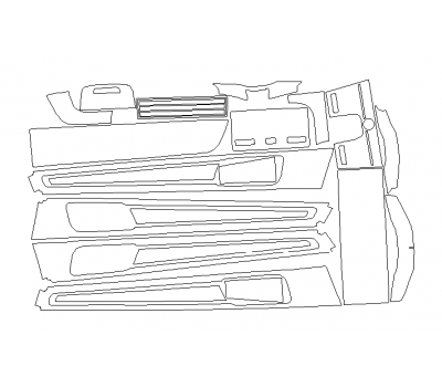 Комплект викрійок для салону PORSCHE PANAMERA GTS SPORT TURISMO 2019