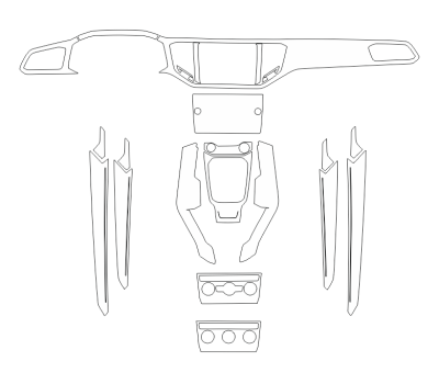 Комплект викрійок для салону VOLKSWAGEN T-ROC 2018