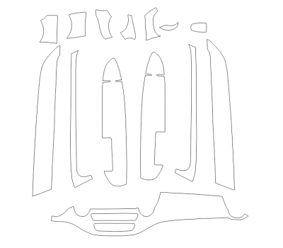 Комплект викрійок для салону MERCEDES-BENZ V260 2016