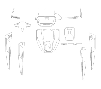 Комплект викрійок для салону BMW X3 2023 -