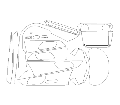 Комплект викрійок для салону KIA CERATO 2021 - 2022