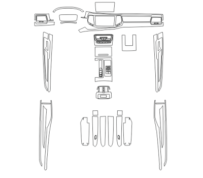 Комплект викрійок для салону VOLKSWAGEN VILORAN 2020