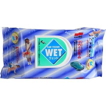 Soft99 Car Tissue Wet - Серветки для очищення салону авто і рук