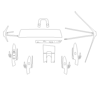 Викрійка для салону KIA SPORTAGE 2024 -