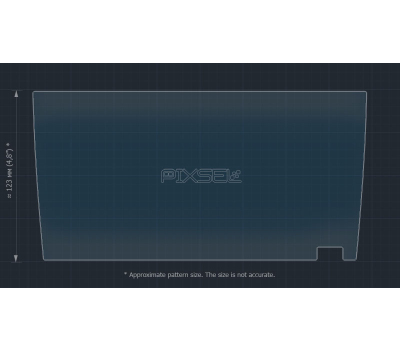 Захисне скло Pixsel на монітор VOLKSWAGEN E-THARU - 10.7“ 2020 - (гібридне глянець)