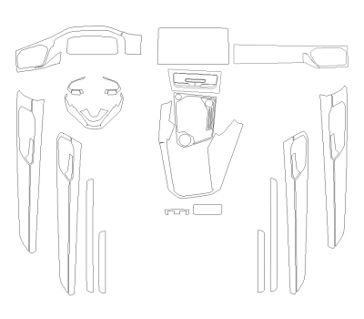 Викрійка для салону VOLKSWAGEN TAYRON 2023