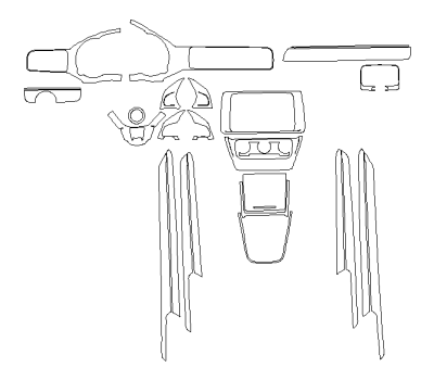 Комплект викрійок для салону VOLKSWAGEN SAGITAR 2017-2018
