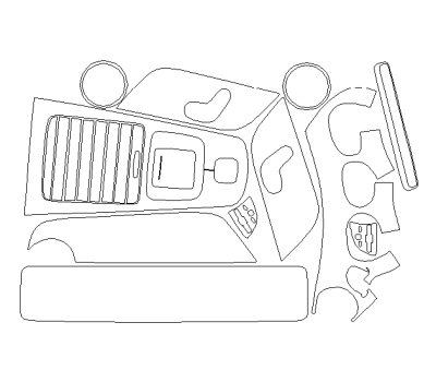 Комплект викрійок для салону MERCEDES-BENZ GLA 2020