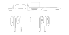 Комплект викрійок для салону TOYOTA HIGHLANDER 2018  /assets/images/items/5512/0085445001656686851.png