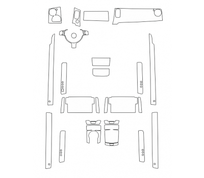 Комплект викрійок для салону ROLLS-ROYCE GHOST II BASE 2015