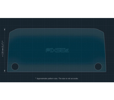 Защитное стекло Pixsel на монитор NISSAN ROGUE 12.7“ 2020 - 2023 (гибридное глянец)