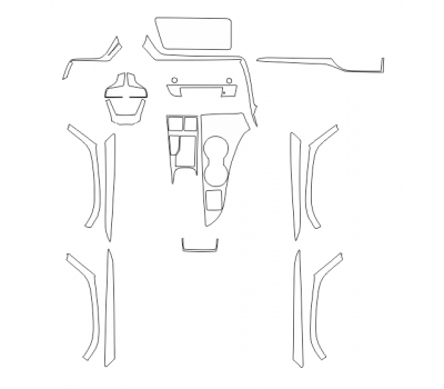 Комплект викрійок для салону LEXUS RX 450H 2016-2019