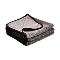 MaxShine Twisted Loop Microfiber Towel - Микрофибровое полотенце с оверлоком серое 40 х 40 cm