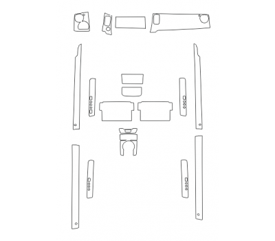 Комплект викрійок для салону ROLLS-ROYCE GHOST II L 2018