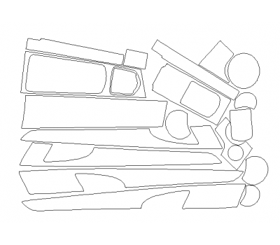 Комплект викрійок для салону PORSCHE PANAMERA EXECUTIVE 2015