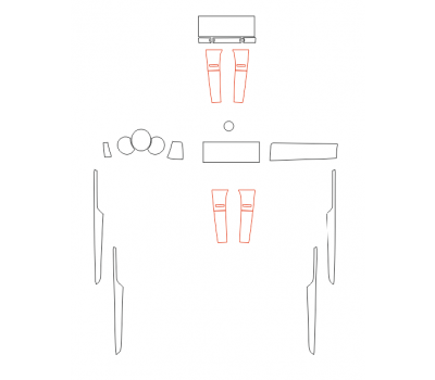 Комплект викрійок для салону PORSCHE MACAN 2021